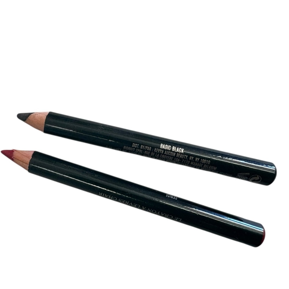 2 Kevin Aucoin makeup pencils - basic black eyeliner and lip pencil